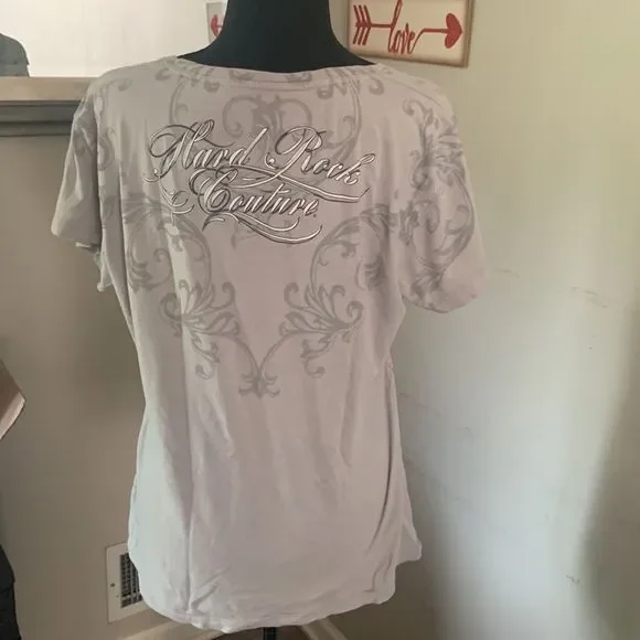 Sold !! Hard rock couture graphic tee size L preloved❤️EUC - Picture 7 of 14
